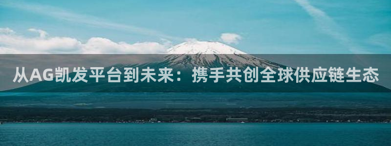 www.BB贝博艾弗森体育.com：从AG凯发平台到未来：携手共创全球供应链生态