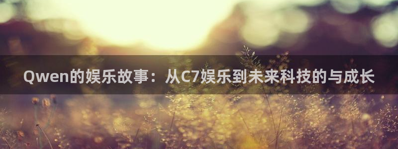 BB贝博艾弗森电玩网官网入口：Qwen的娱乐故事：从C7娱乐到未来科技的与成长