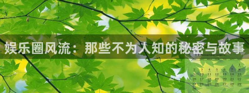 BB贝博艾弗森.ccm：娱乐圈风流：那些不为人知的秘密与故事